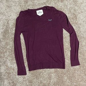 Mens Maroon Hollister Sweatshirt